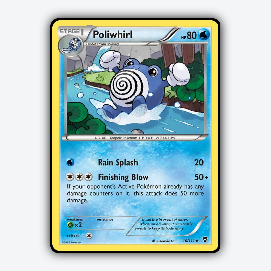 Poliwhirl 016/111 - Furious Fists Set - Card Rug