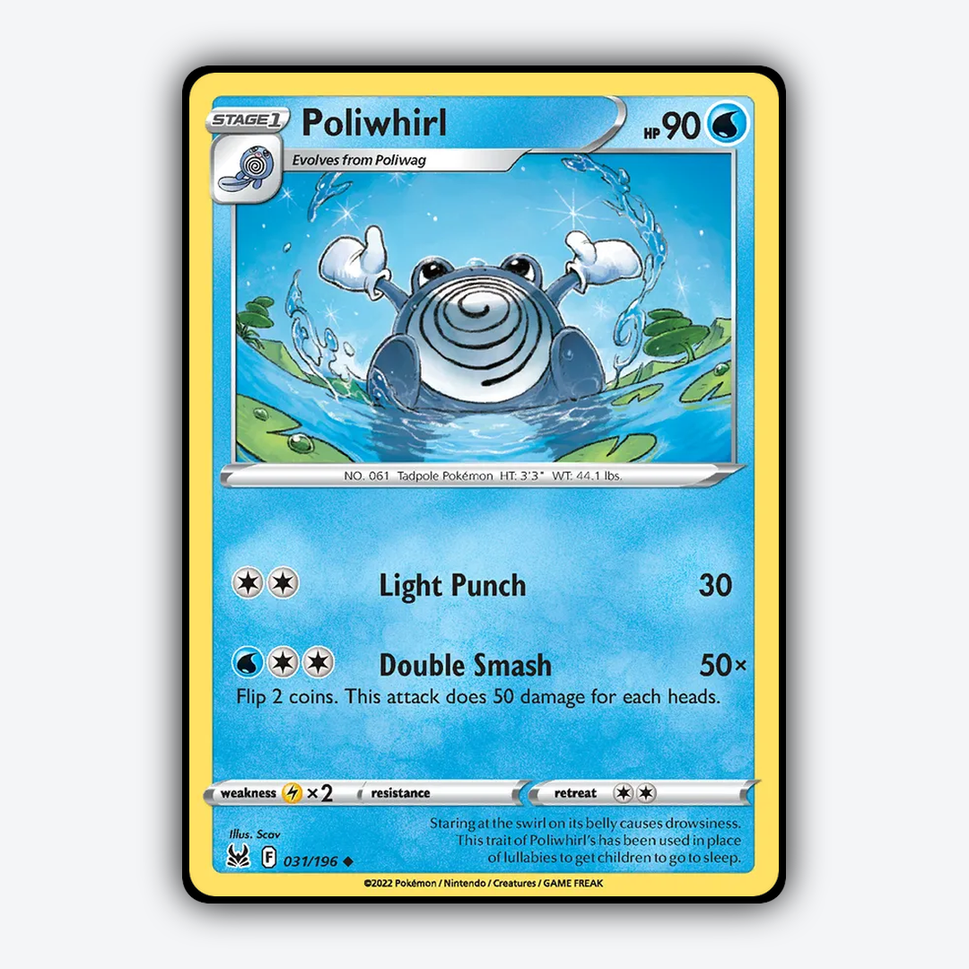 Poliwhirl 031/196 - Lost Origin Set - Card Rug