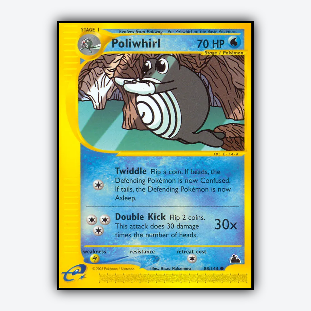 Poliwhirl 088/144 - Skyridge Set - Card Rug