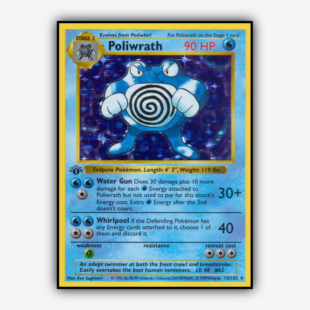 Poliwrath #13 - Base Set - Card Rug