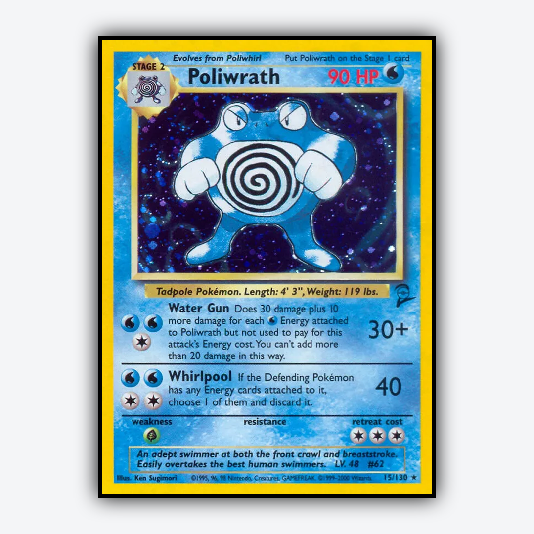 Poliwrath 015/130 - Base Set 2 Set - Card Rug