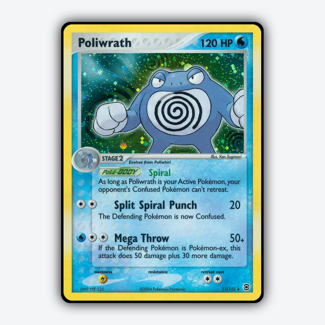Poliwrath 011/112 - FireRed & LeafGreen Set - Card Rug
