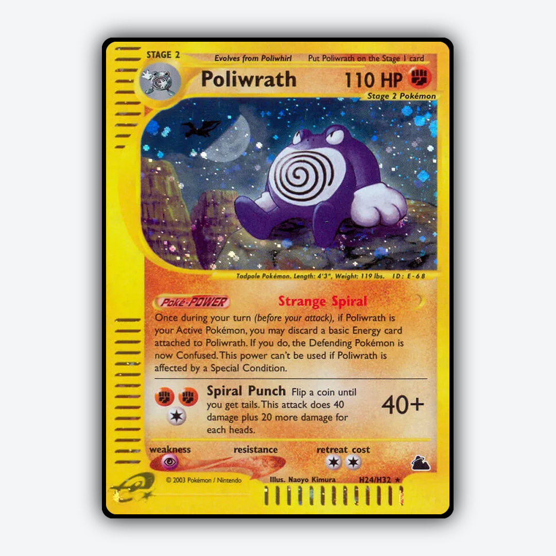 Poliwrath H024/144 - H024/144 Skyridge Set - Card Rug