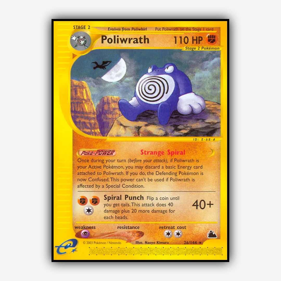 Poliwrath 026/144 - Skyridge Set - Card Rug