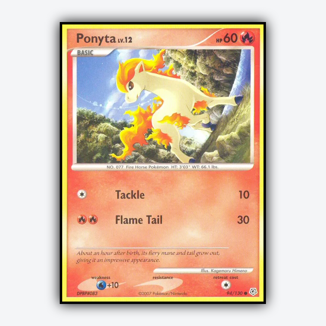 Ponyta 094/130 - Diamond & Pearl Set - Card Rug