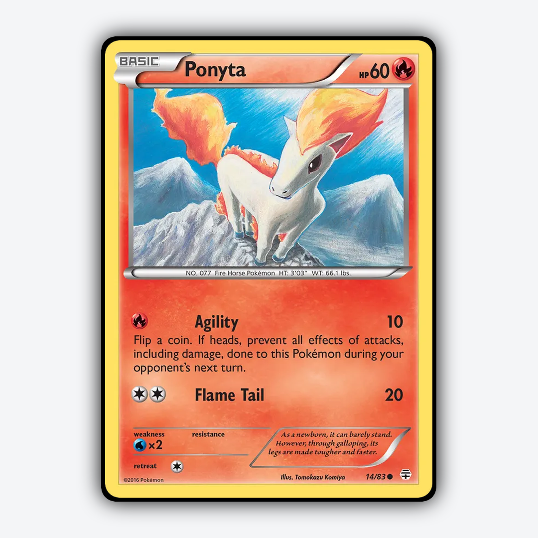 Ponyta 014/83 - Generations Set - Card Rug