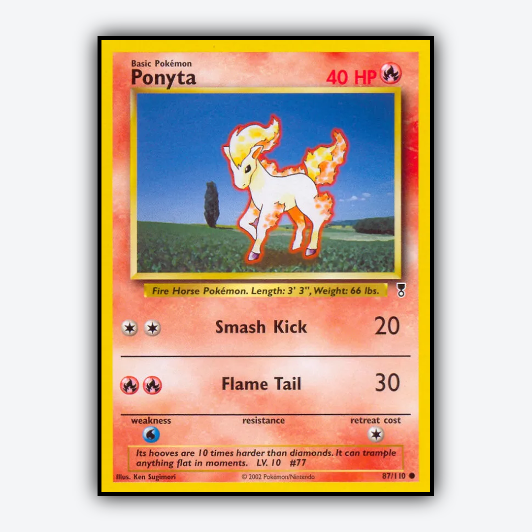 Ponyta 087/110 - Legendary Collection Set - Card Rug