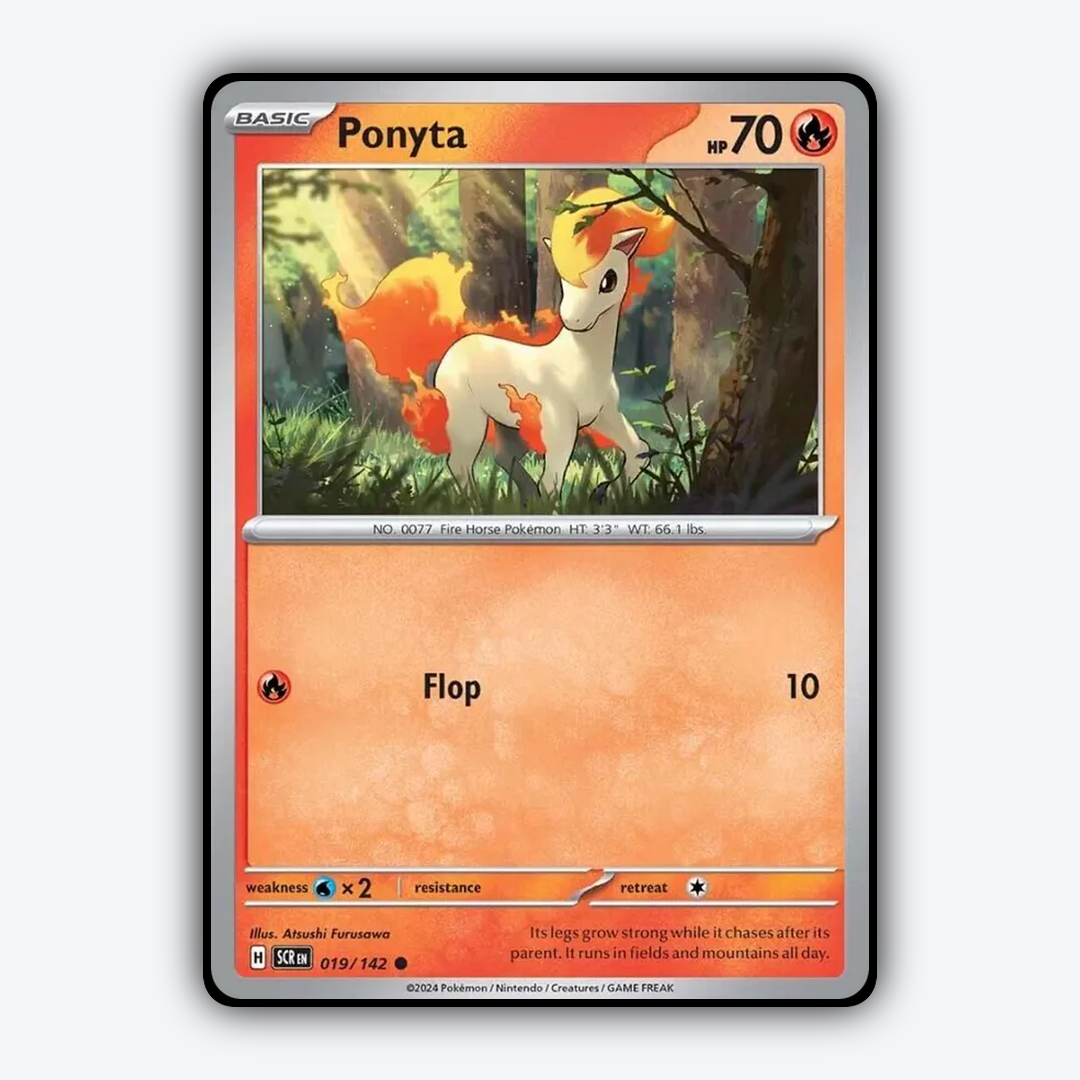 Ponyta 019/142 - Stellar Crown Set - Card Rug