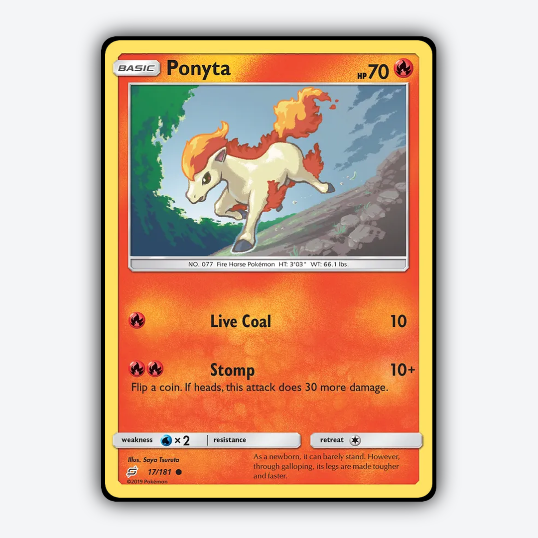 Ponyta 017/181 - Team Up Set - Card Rug
