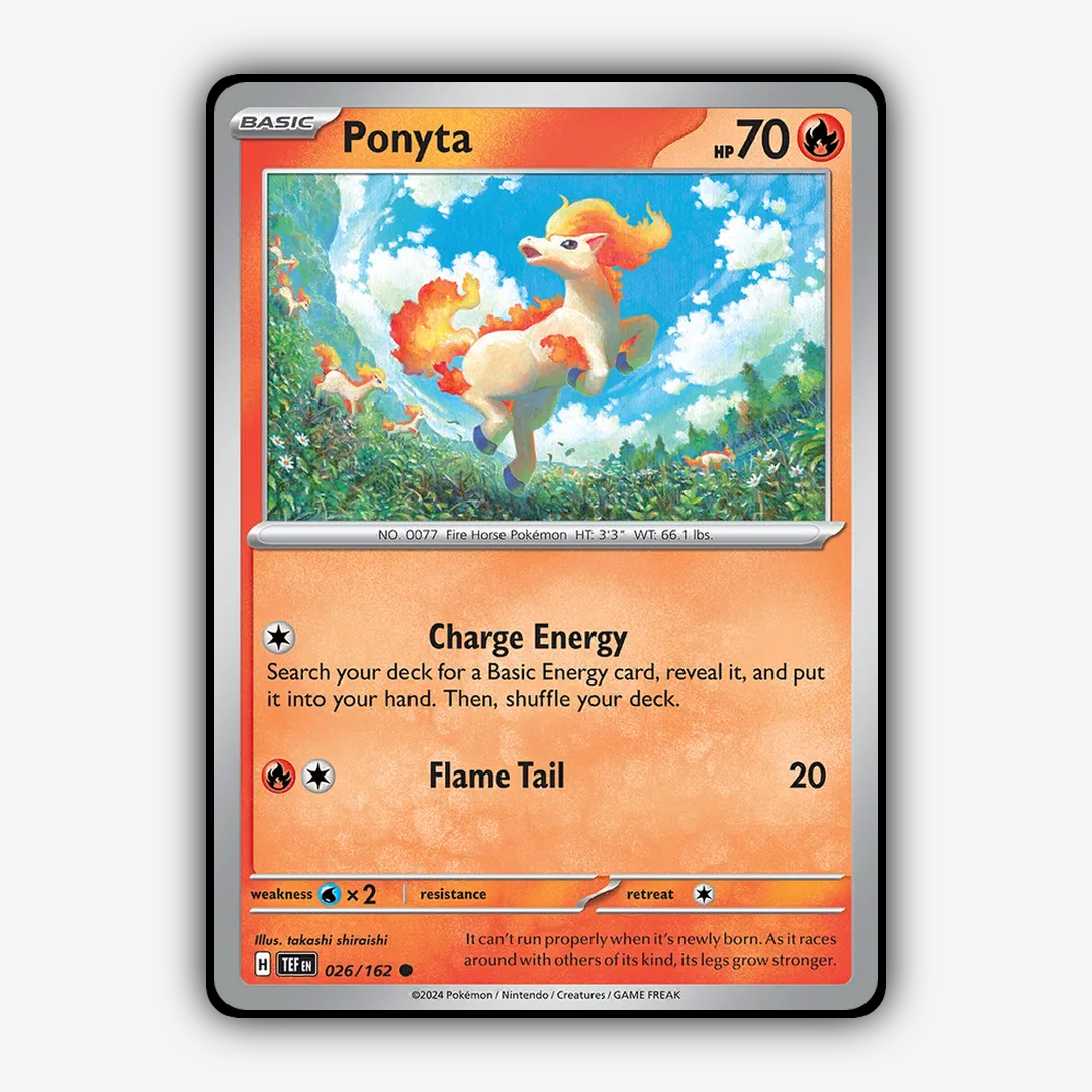 Ponyta 026/162 - Temporal Forces Set - Card Rug