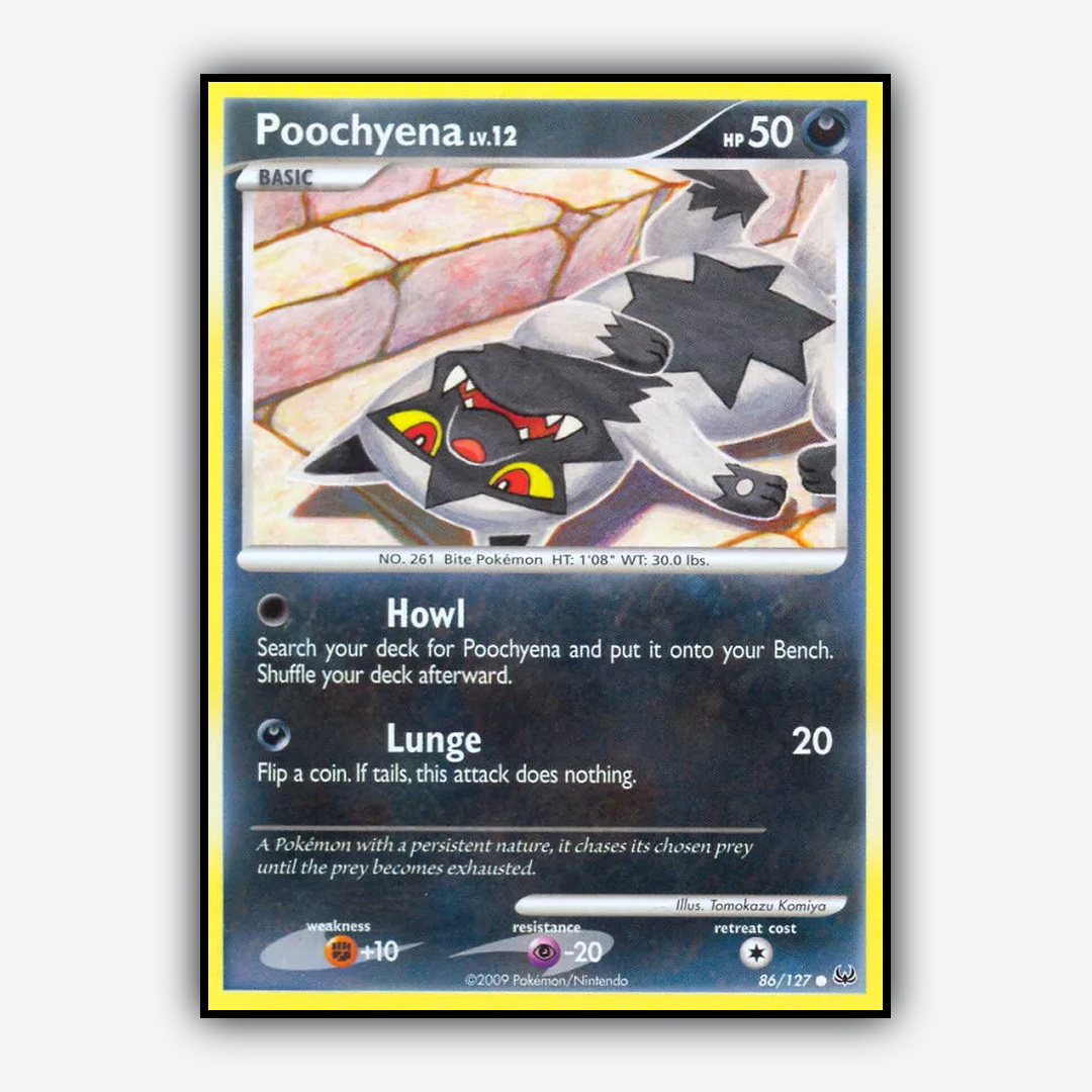 Poochyena 086/127 - Platinum Set - Card Rug