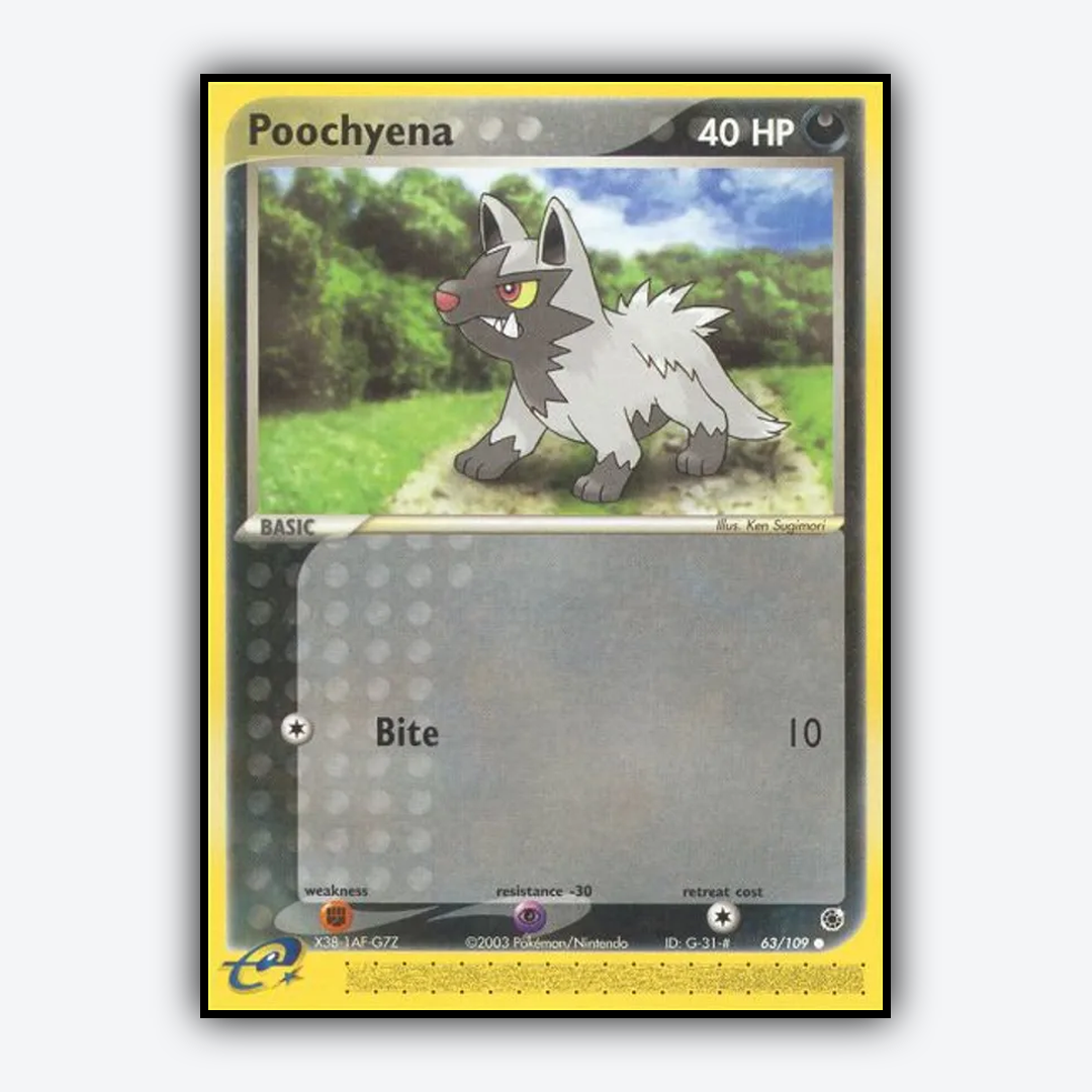 Poochyena 063/109 - Ruby & Sapphire Set - Card Rug