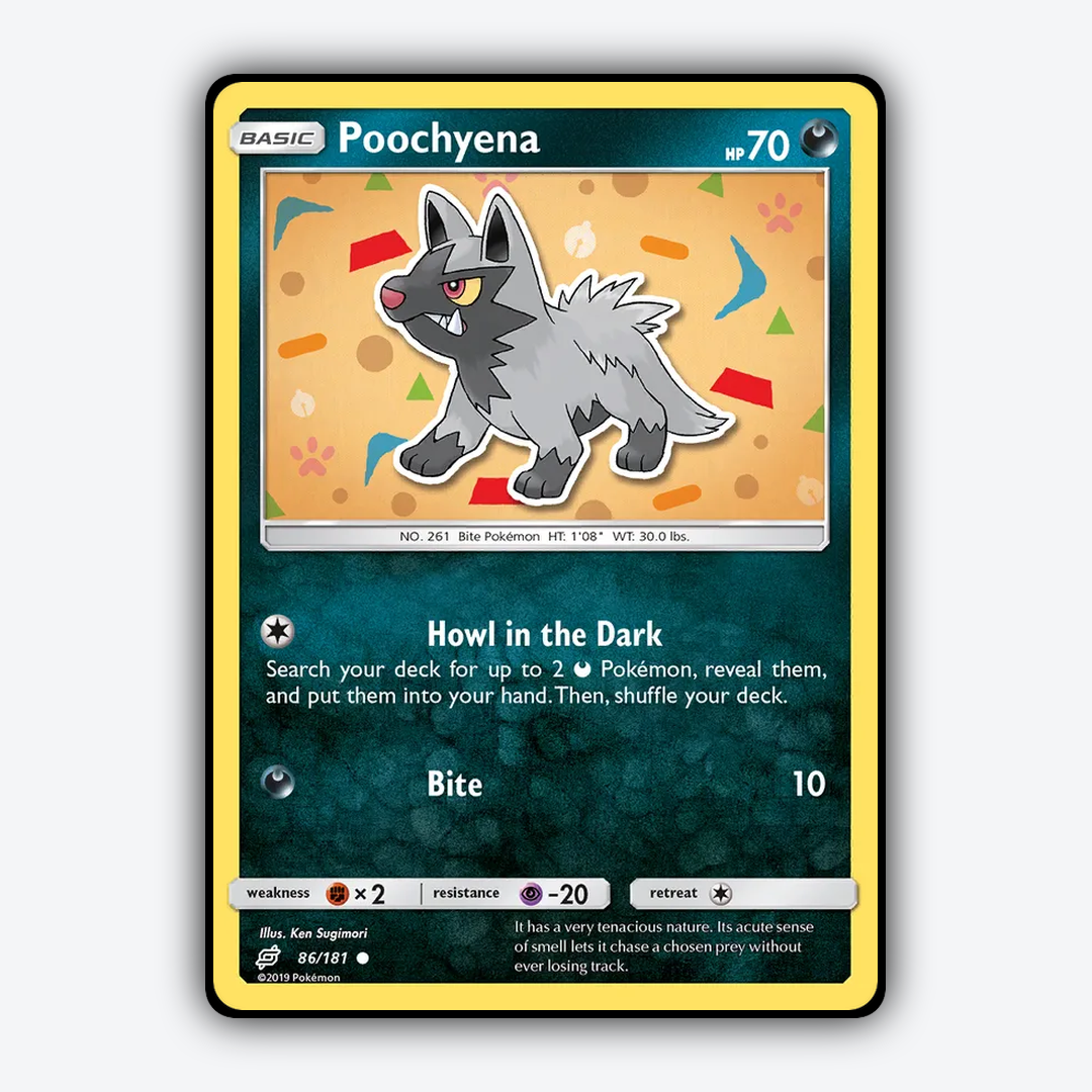 Poochyena 086/181 - Team Up Set - Card Rug