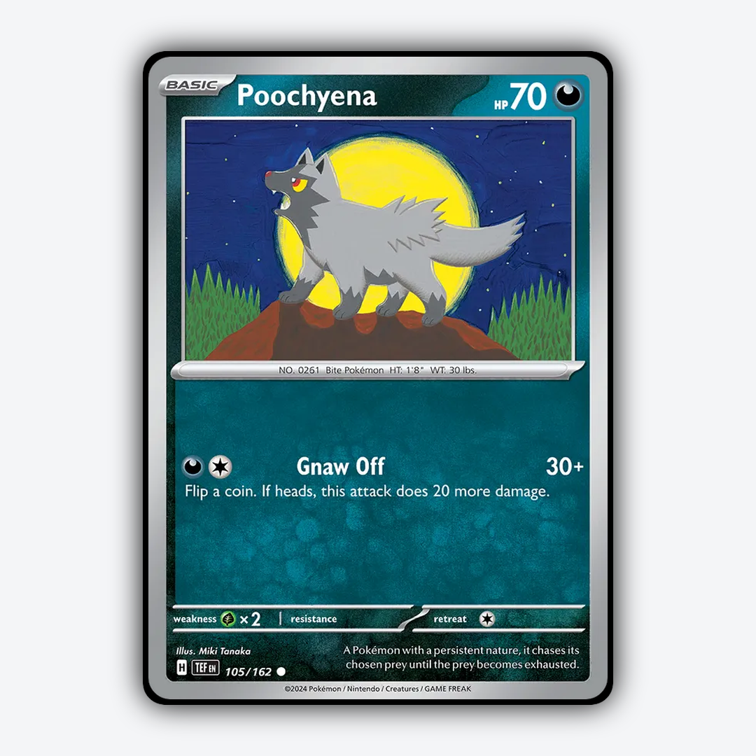 Poochyena 105/162 - Temporal Forces Set - Card Rug