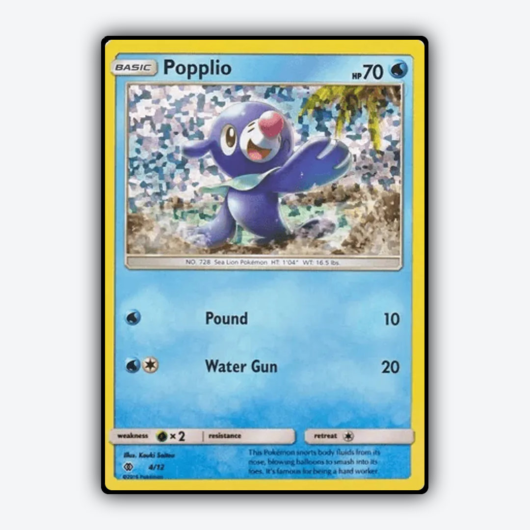 Popplio 004/12 - McDonald's Collection 2017 Set - Card Rug