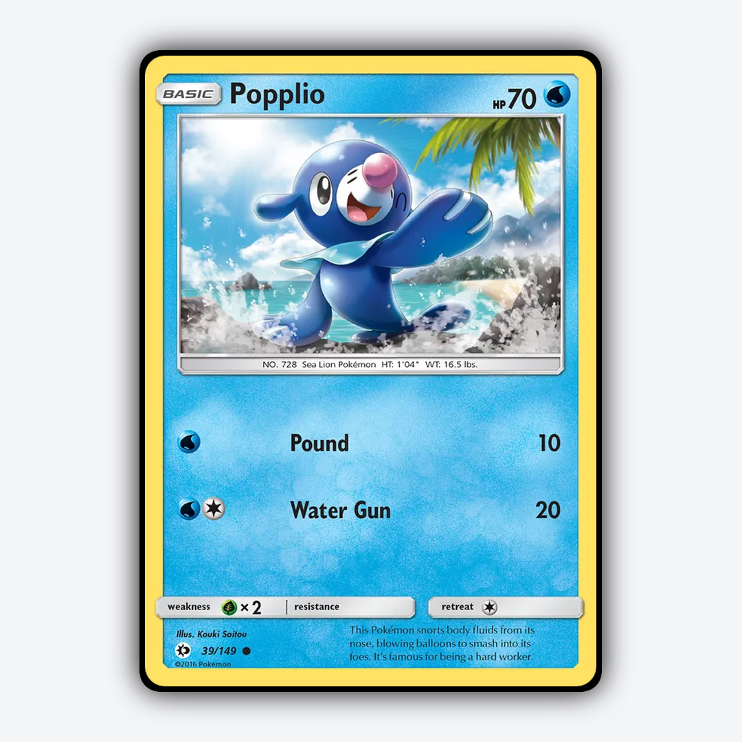 Popplio 039/149 - Sun & Moon Set - Card Rug