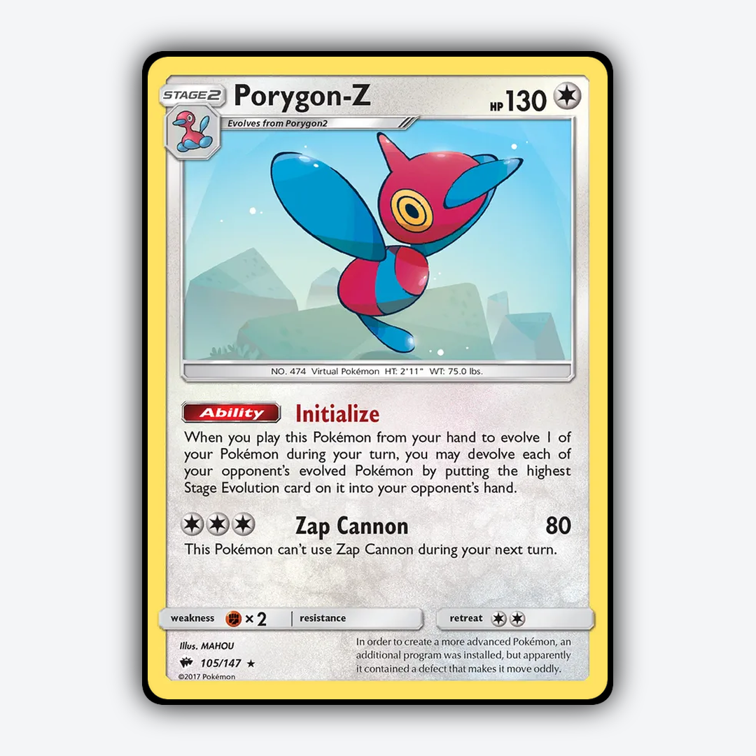 Porygon-Z 105/147 - Burning Shadows Set - Card Rug