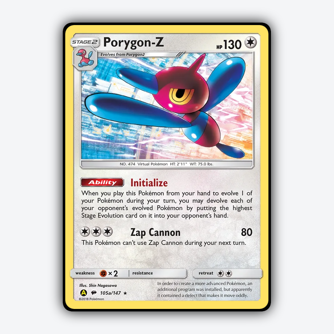 Porygon-Z 105a/147 - Burning Shadows Set - Card Rug
