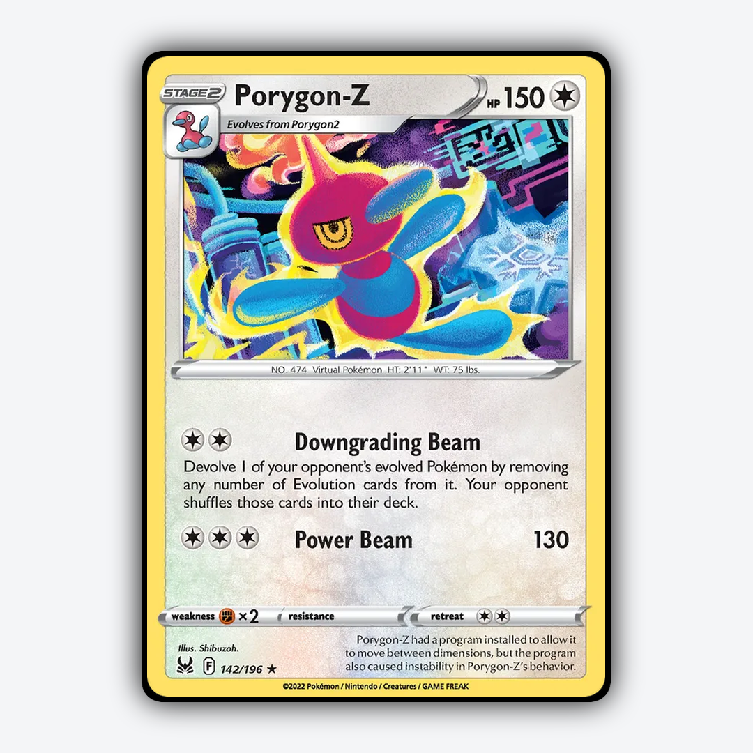 Porygon-Z 142/196 - Lost Origin Set - Card Rug