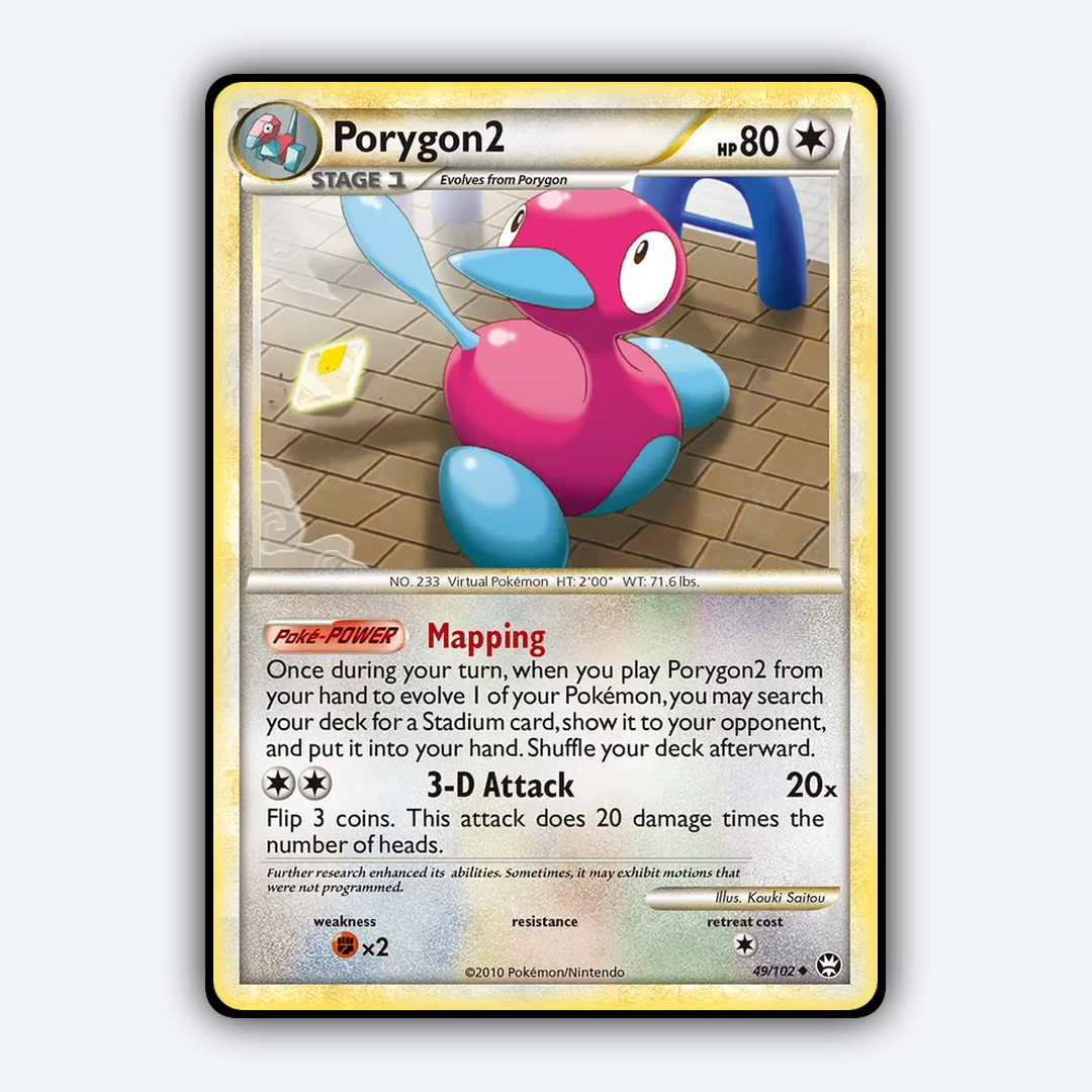 Porygon2 049/102 - HS—Triumphant Set - Card Rug