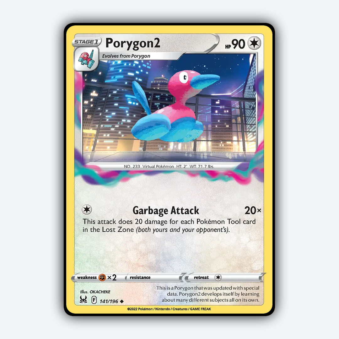 Porygon2 141/196 - Lost Origin Set - Card Rug