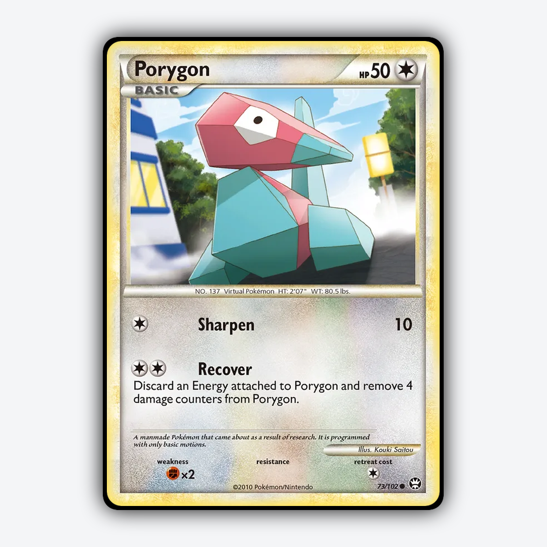 Porygon 073/102 - HS—Triumphant Set - Card Rug