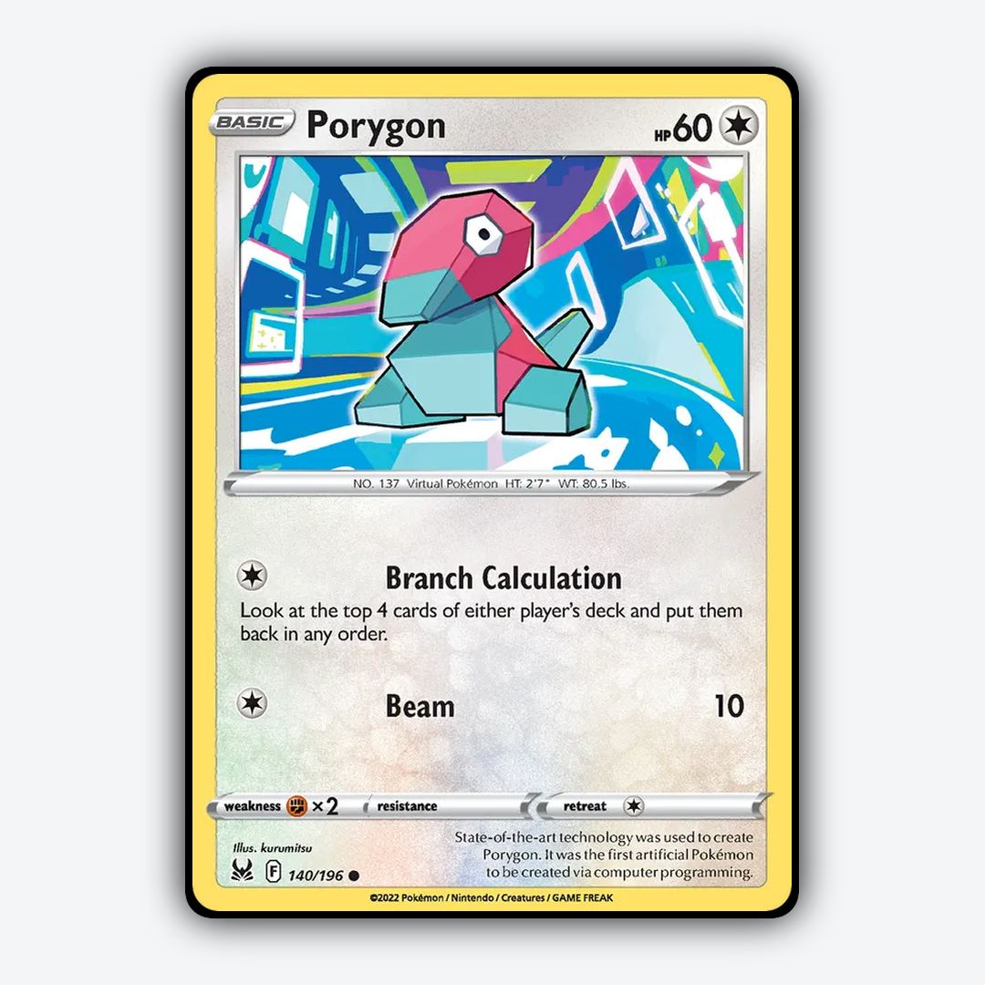 Porygon 140/196 - Lost Origin Set - Card Rug