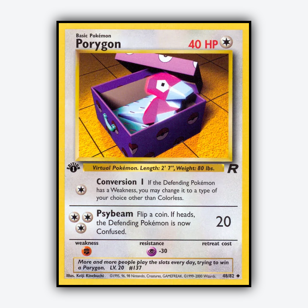 Porygon 048/82 - Team Rocket Set - Card Rug