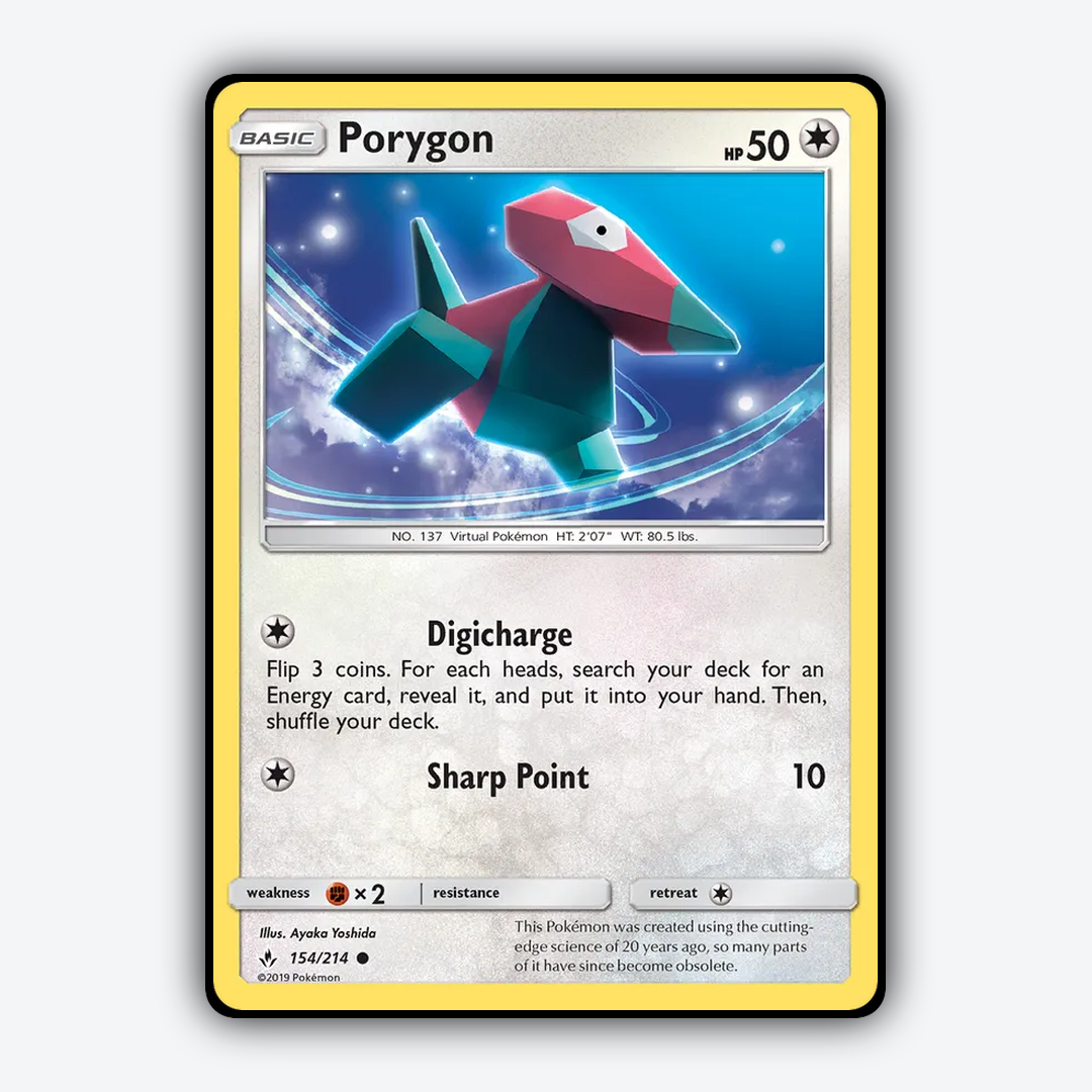 Porygon 154/214 - Unbroken Bonds Set - Card Rug
