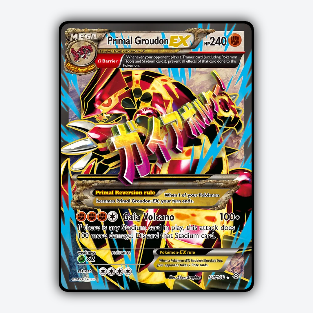 Primal Groudon-EX 151/160 - Primal Clash Set - Card Rug