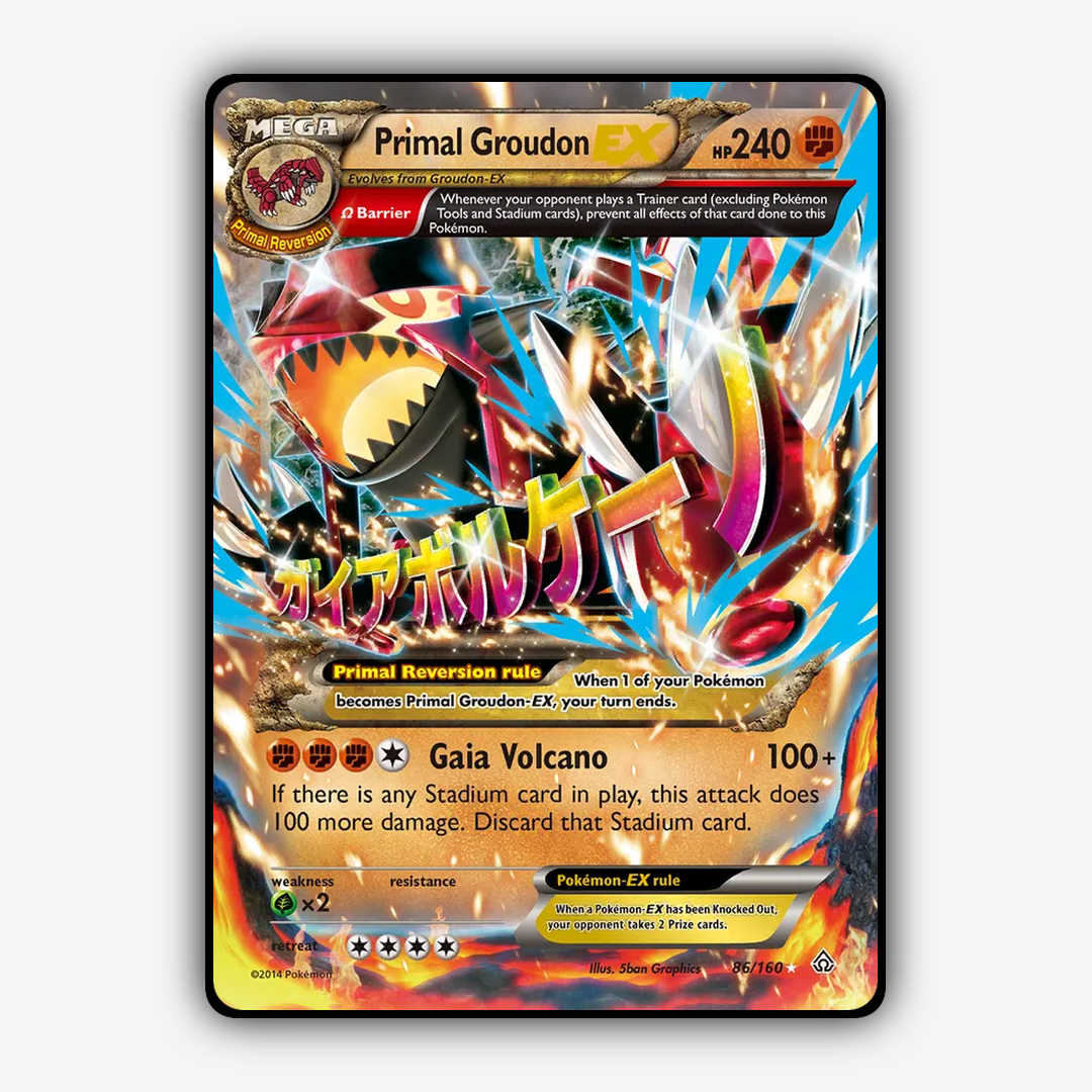 Primal Groudon-EX 086/160 - Primal Clash Set - Card Rug