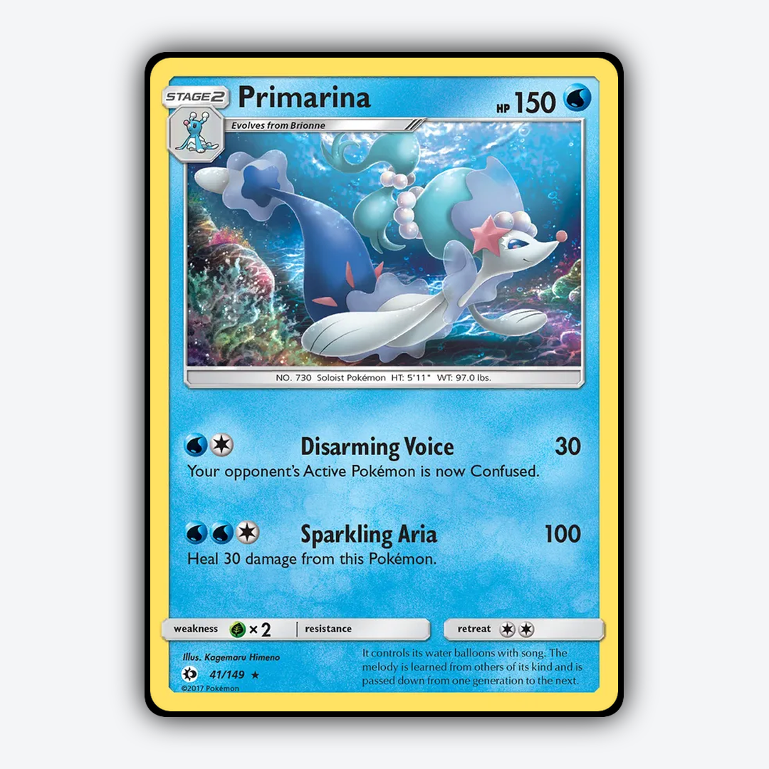 Primarina 041/149 - Sun & Moon Set - Card Rug