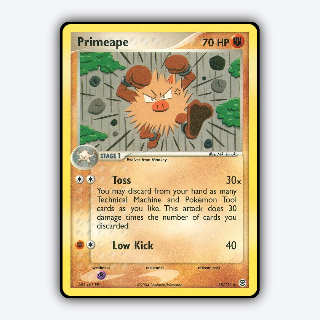 Primeape 028/112 - FireRed & LeafGreen Set - Card Rug