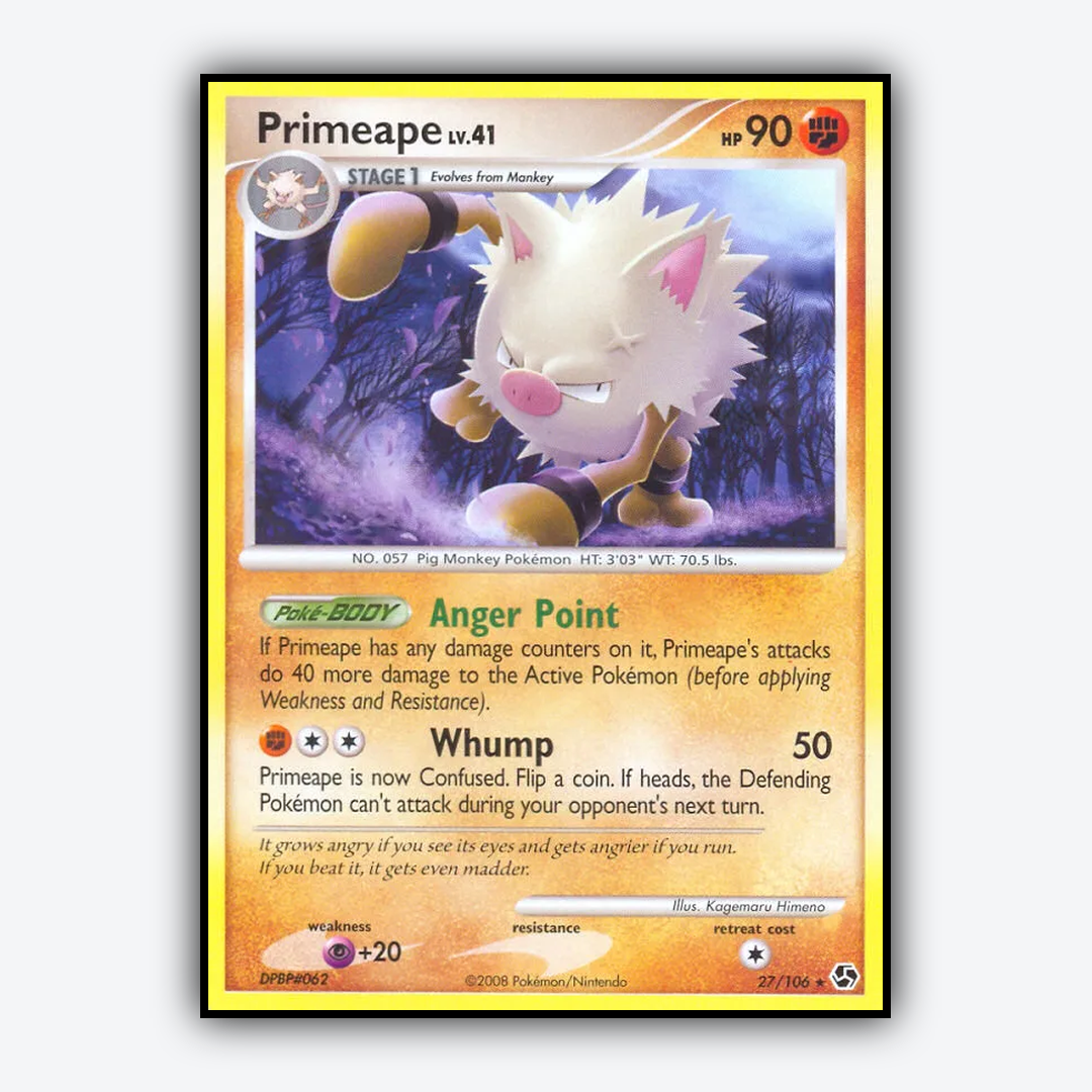 Primeape 027/106 - Great Encounters Set - Card Rug