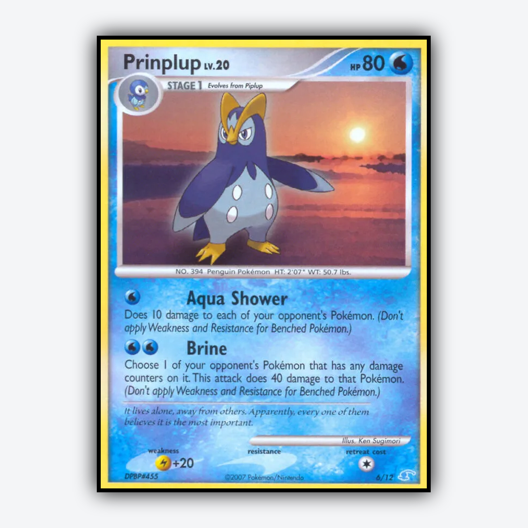 Prinplup 006/12 - DP Trainer Kit Manaphy Set - Card Rug