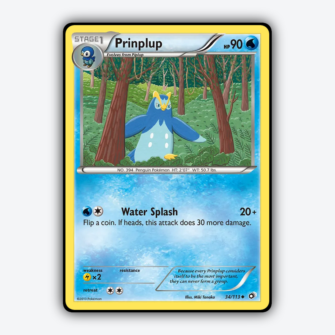 Prinplup 034/113 - Legendary Treasures Set - Card Rug