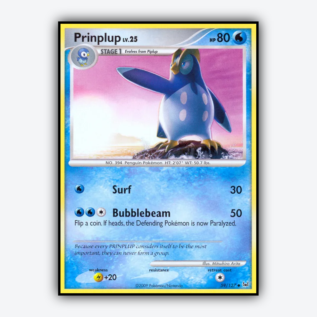 Prinplup 059/127 - Platinum Set - Card Rug