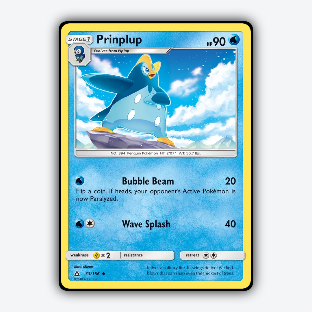Prinplup 033/156 - Ultra Prism Set - Card Rug
