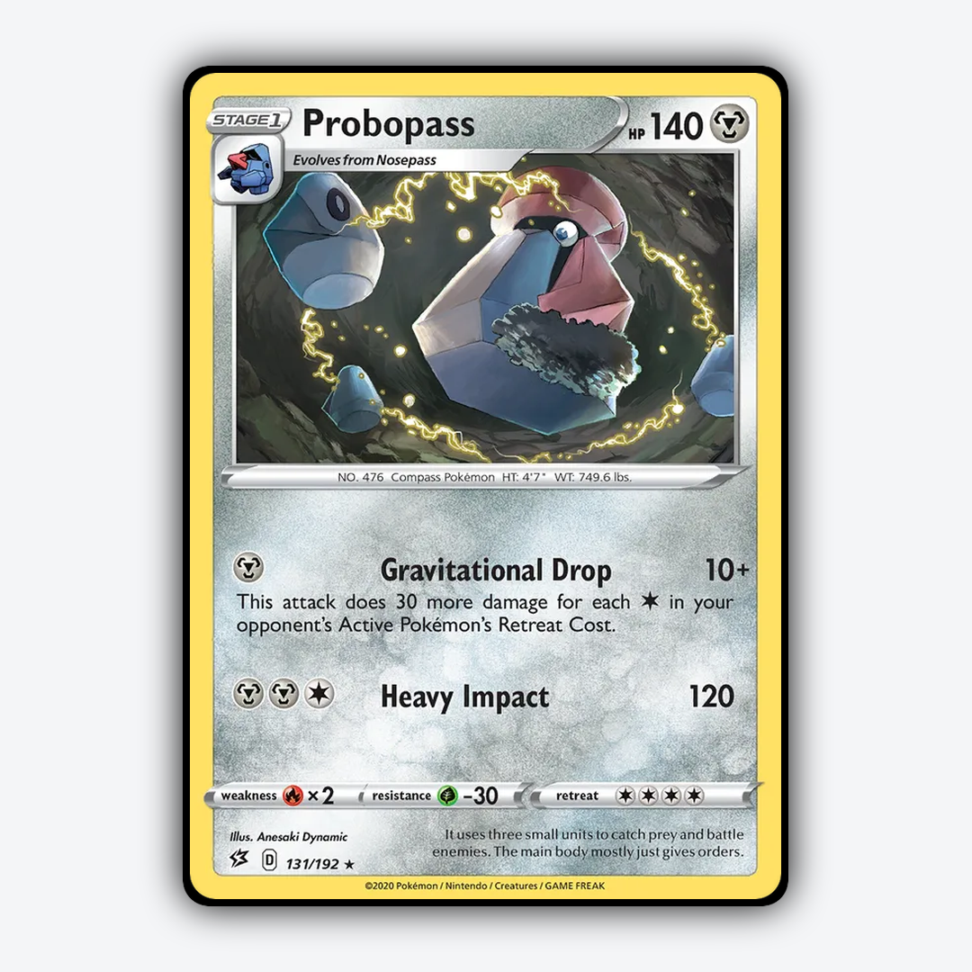 Probopass 131/192 - Rebel Clash Set - Card Rug