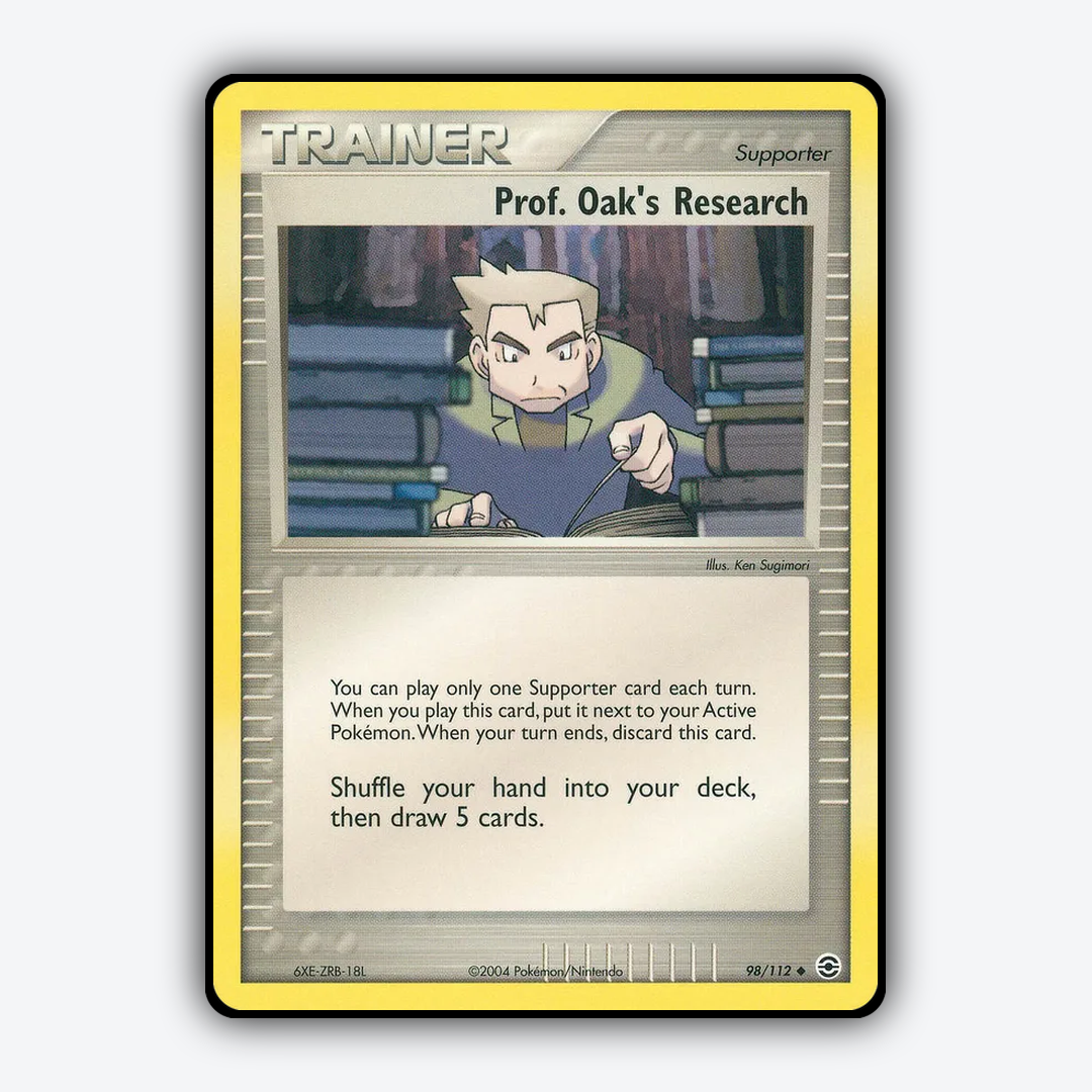 Prof. Oak's Research 098/112 - FireRed & LeafGreen Set - Card Rug