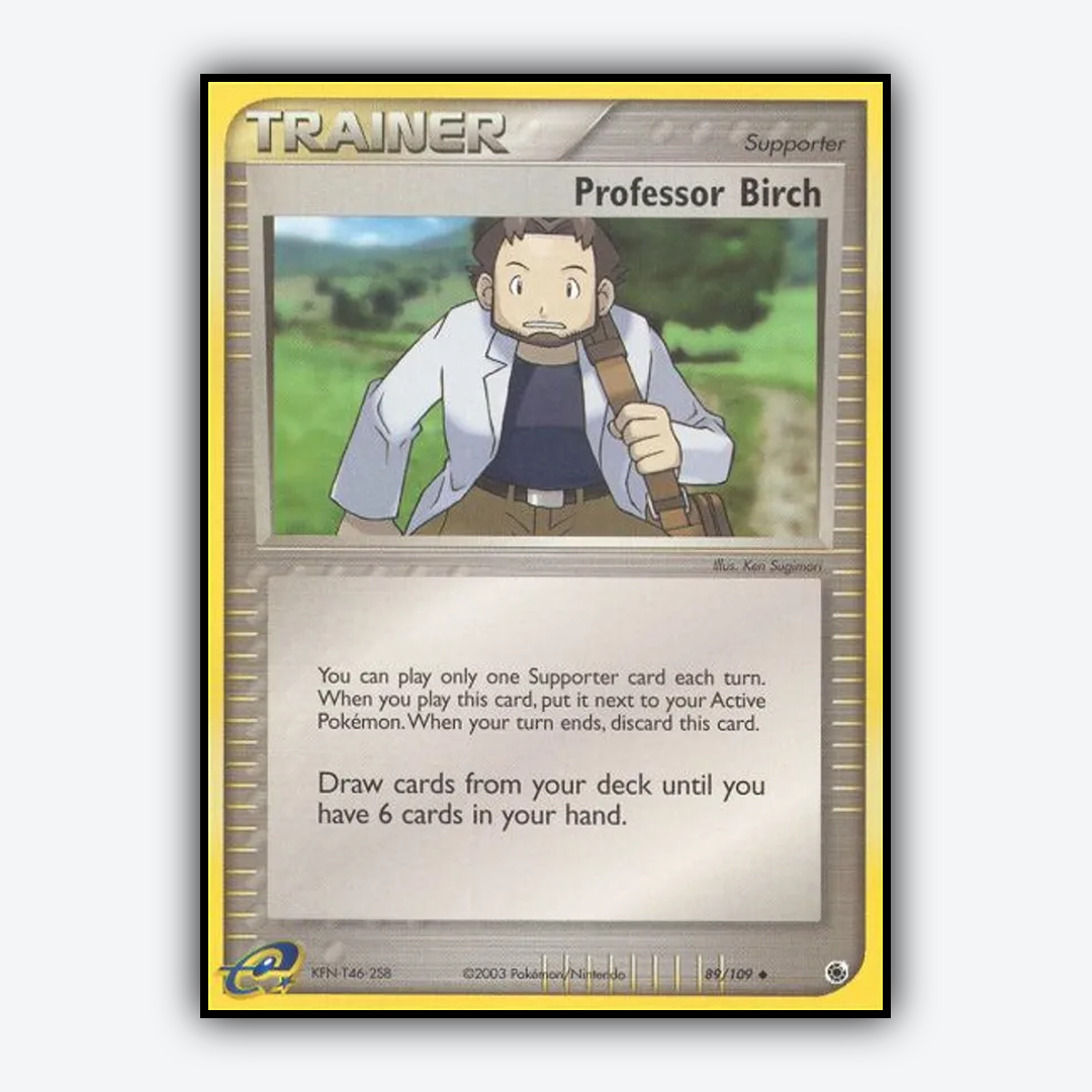 Professor Birch 089/109 - Ruby & Sapphire Set - Card Rug