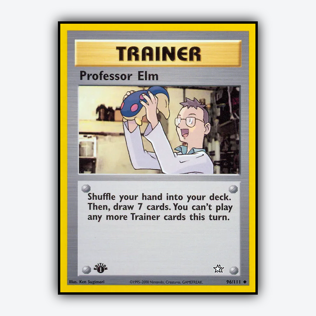 Professor Elm 096/111 - Neo Genesis Set - Card Rug