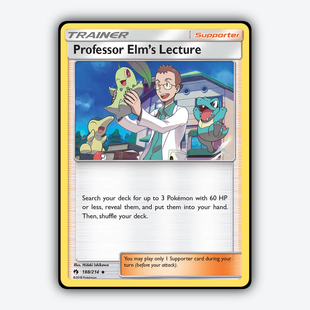 Professor Elm's Lecture 188/214 - Lost Thunder Set - Card Rug