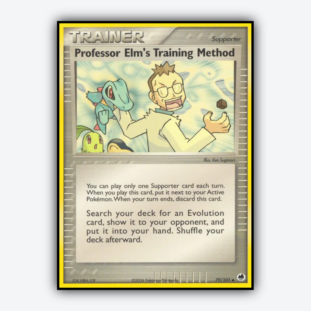 Professor Elm's Training Method 079/101 - Dragon Frontiers Set - Card Rug