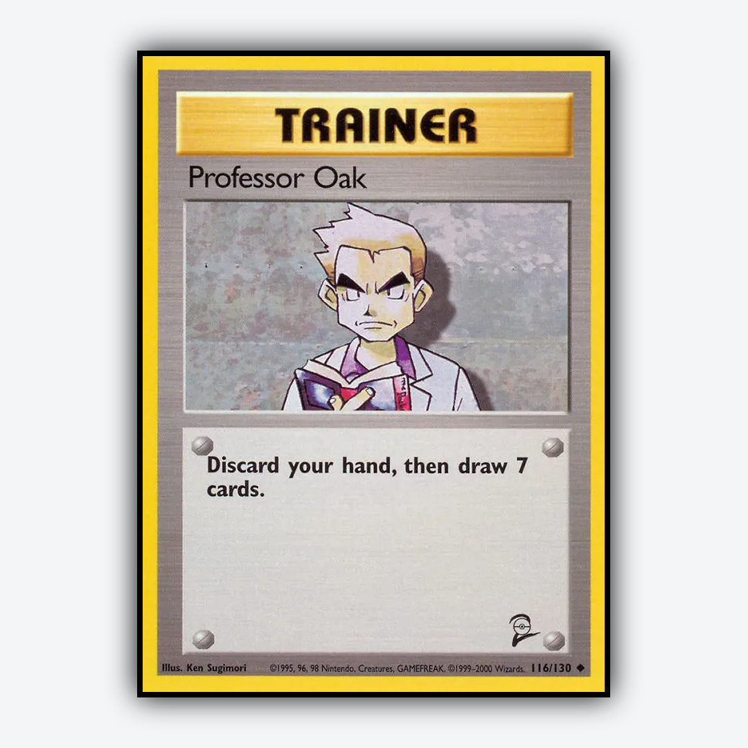 Professor Oak 116/130 - Base Set 2 Set - Card Rug