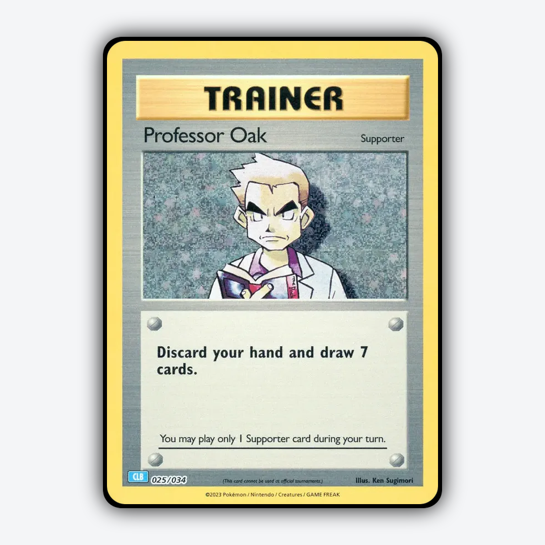 Professor Oak 025/034 - Pokémon TCG Classic - Blastoise Set - Card Rug