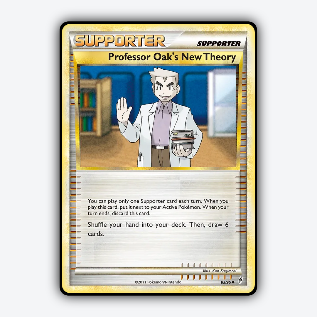 Professor Oak's New Theory 083/95 - Call of Legends Set - Card Rug