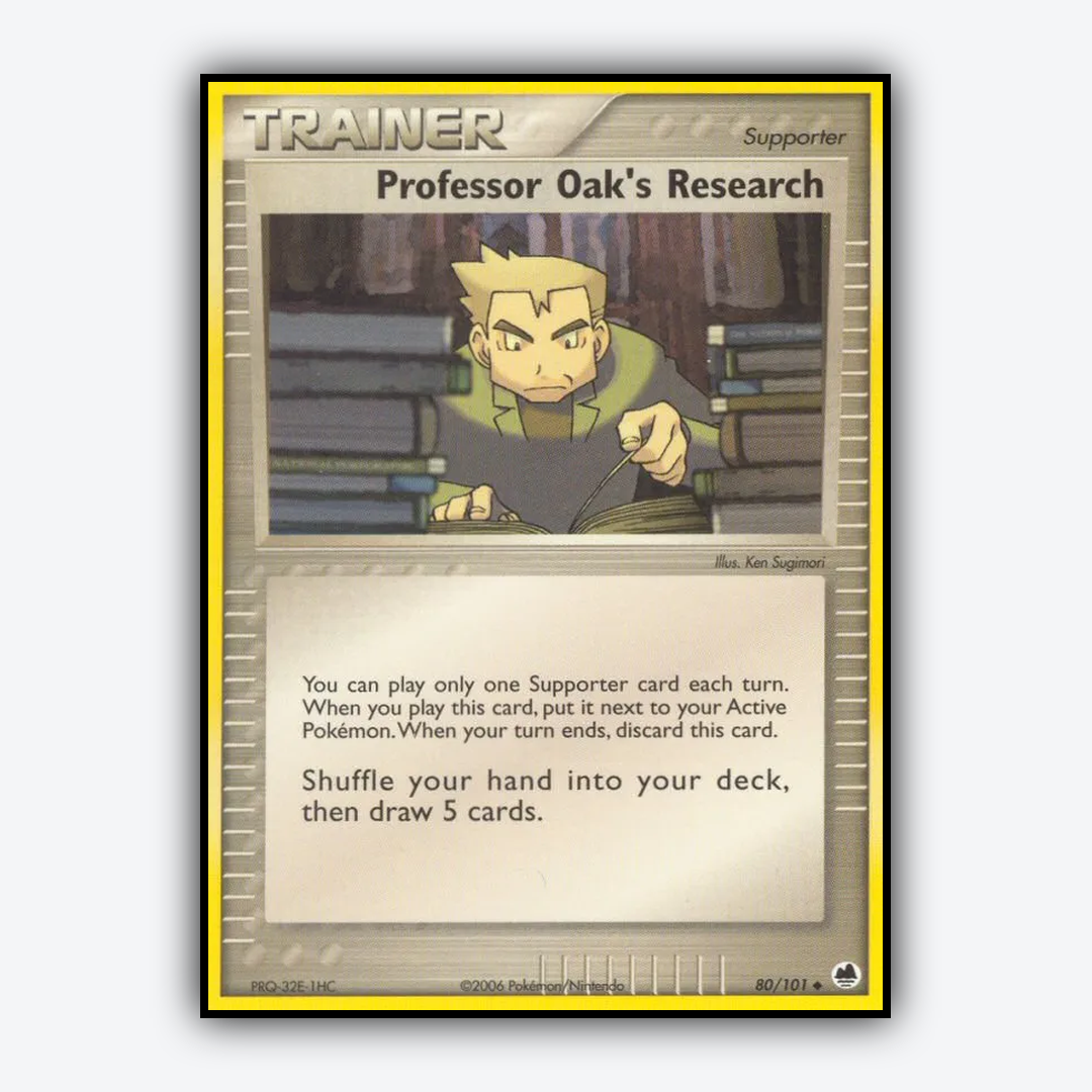 Professor Oak's Research 080/101 - Dragon Frontiers Set - Card Rug
