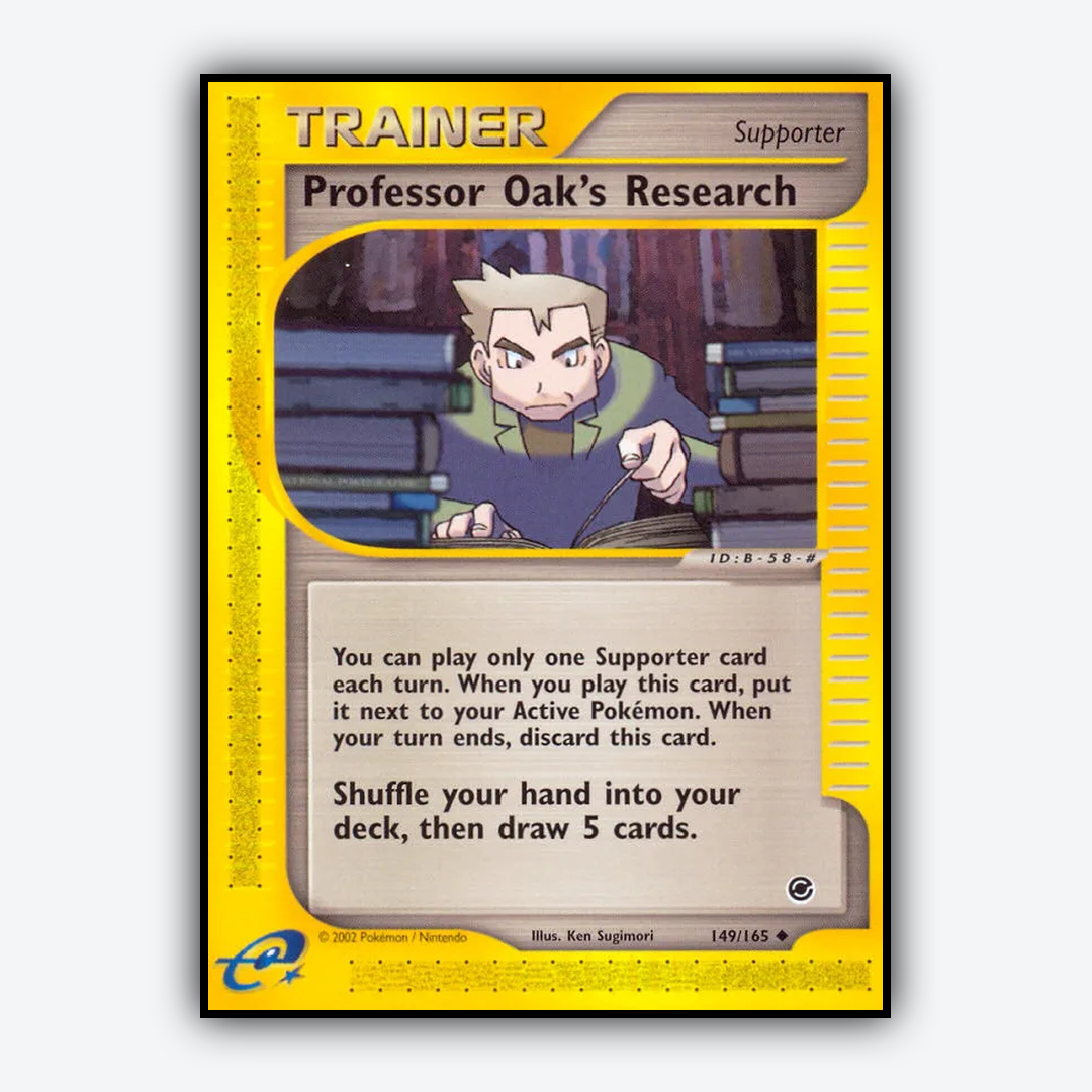 Professor Oak's Research 149/165 - Expedition Base Set - Card Rug
