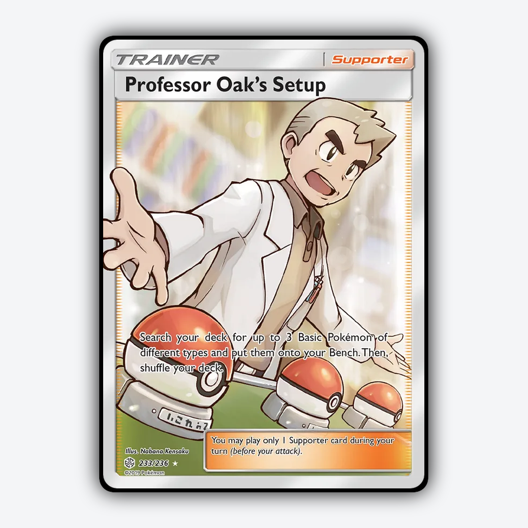 Professor Oak's Setup 233/236 - Cosmic Eclipse Set - Card Rug